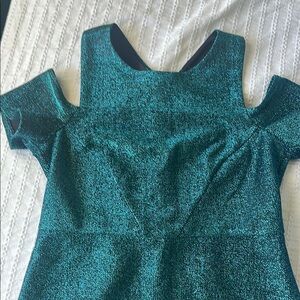 Topshop Shimmering Teal Mini cocktail Dress